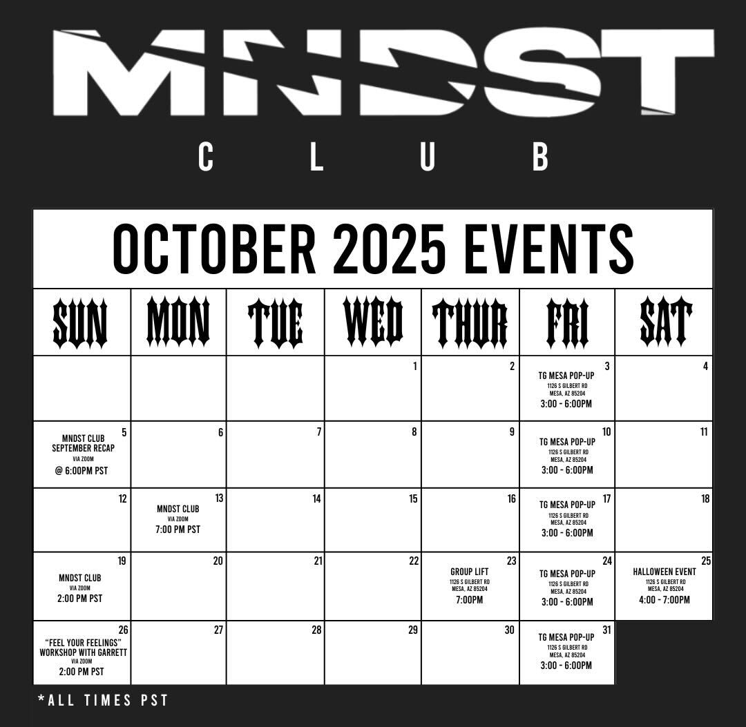 MNDST October Events Calendar